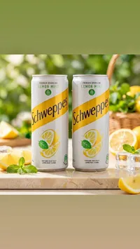 مشروب غازي بالليمون والنعناع - شويبس (Schweppes)