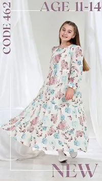 فستان أطفال مطبوع (CODE 462)