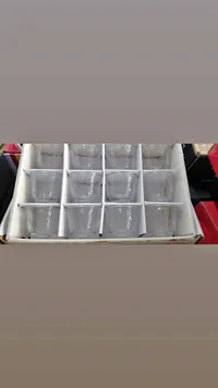 طقم كاسات شاي زجاجية - 12 قطعة