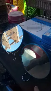 مرآة تجميل دائرية جانبية 8 بوصة
