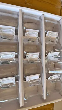 أكواب زجاجية مع مقابض (6 قطع)