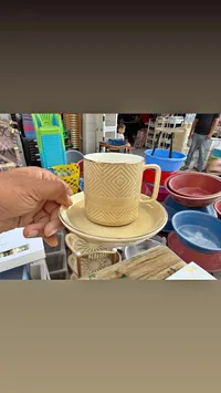 كوب وصحن - سادة