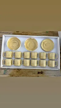 طقم أكواب وصحون قهوة