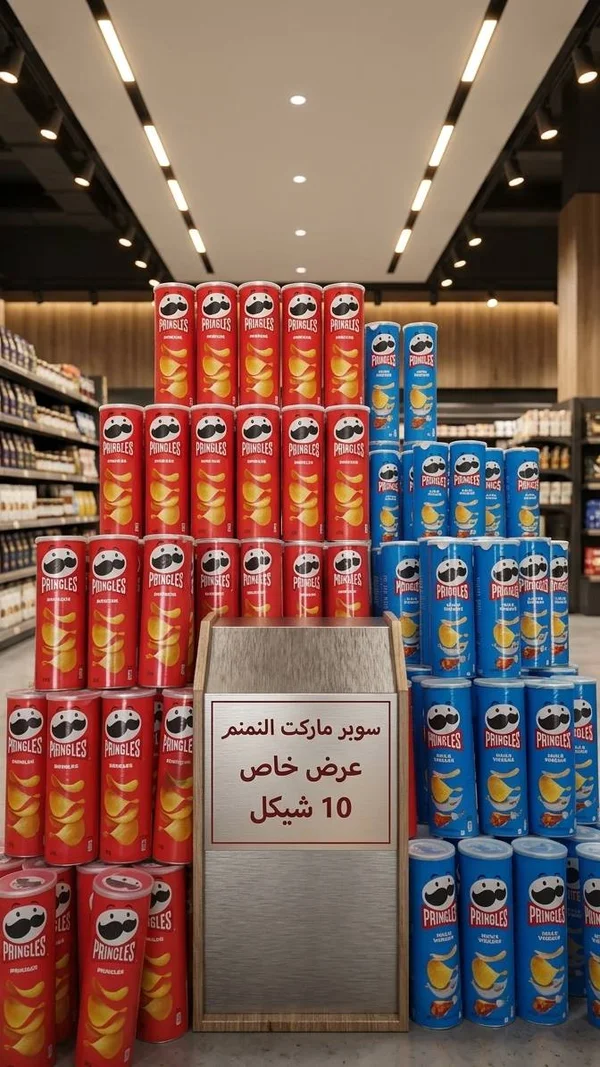 رقائق البطاطس - برينجلز (Pringles) - مواد غذائية وبقالة - سوق غزة