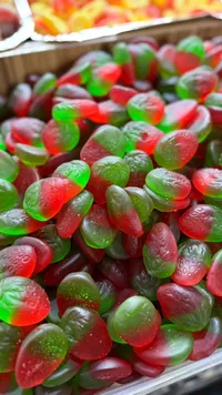 حلويات جيلي الفراولة والبطيخ