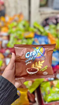 سناكس كراكس ميني بنكهة صوص الباربكيو الحار (Crax)