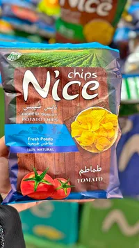 شيبس بطاطس طبيعية بنكهة الطماطم - نايس (Nice)