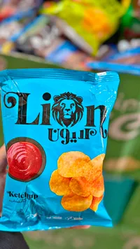 شيبس بطاطس بنكهة الكاتشب - ليون (Lion)