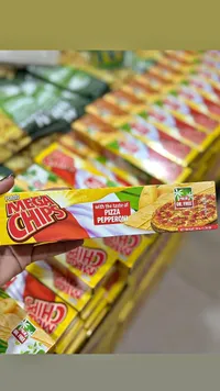 رقائق البطاطس بنكهة بيتزا البيبروني - ميجا شيبس (Mega Chips)