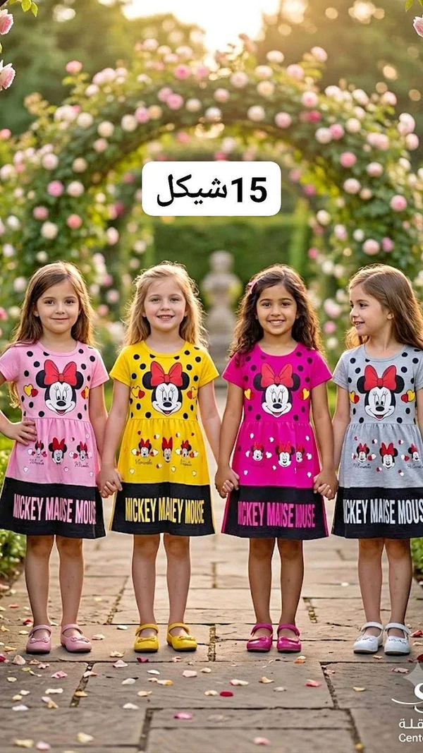 فستان بناتي بطبعة ميني ماوس (Disney) - ملابس أطفال - سوق غزة