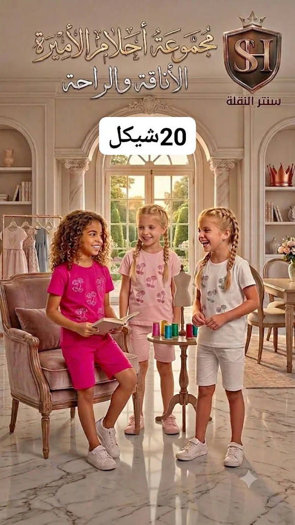 مجموعة أحلام الأميرة للأناقة والراحة - ملابس أطفال - سوق غزة