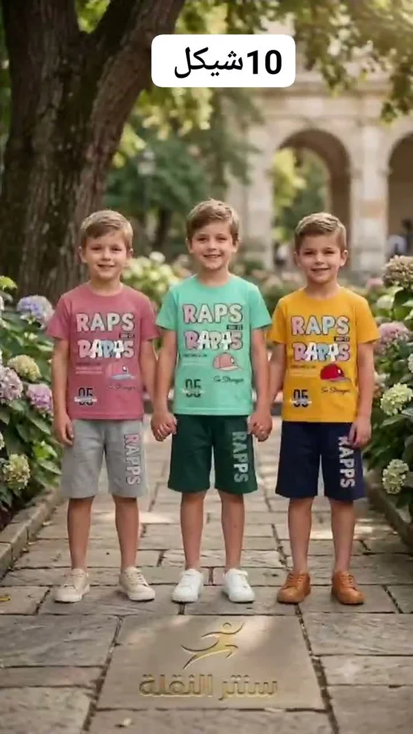 طقم ملابس أطفال - RAPS - ملابس أطفال - سوق غزة