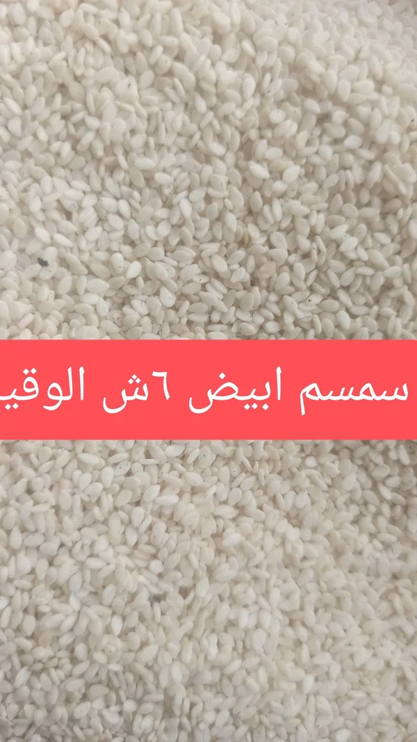 سمسم أبيض - مواد غذائية وبقالة - سوق غزة