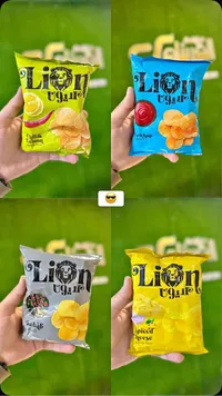 شيبس بطاطس متنوع النكهات - ليون (Lion)