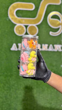 حلوى مارشميلو مشكلة بنكهات متنوعة