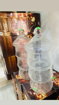 صحون مكسرات دوارة - 4 طبقات