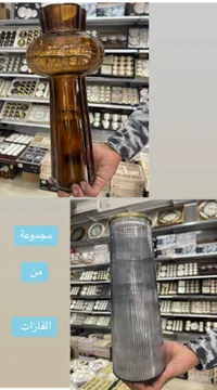 فازة زجاجية بتصميم عصري