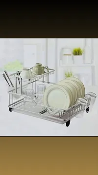 حامل صحون ستانلس ستيل متعدد الطبقات