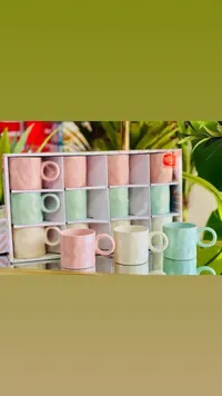 طقم مجات ملونة - 12 حبة