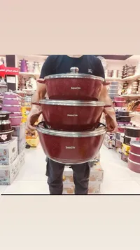 طقم طناجر جيمس شيف - 3 قطع