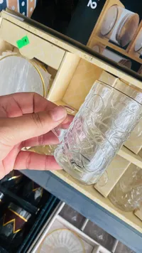 كاسات شاي زجاجية شفافة