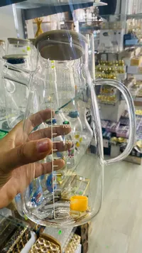 إبريق زجاجي بمقياس سعة - 1500 مل