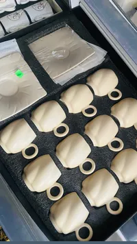 مجموعة أكواب قهوة سيراميك بيضاء مع مقابض