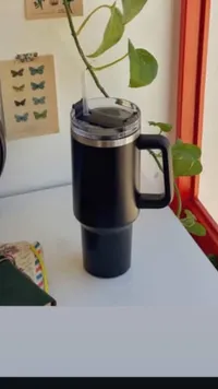 ترمس قهوة ستانلس ستيل مع مقبض