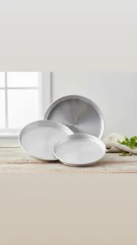 مجموعة أطباق بيضاء سيراميك