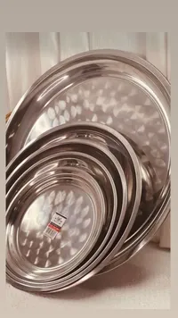 طقم صواني استانلس ستيل