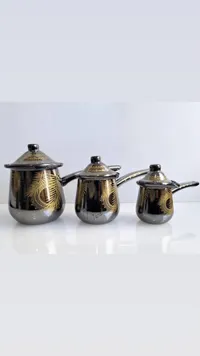طقم ركوات قهوة تركي - 3 قطع
