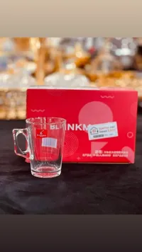 طقم كاسات شاي زجاجية - بلينك ماكس (Blinkmax)