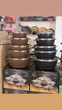 طقم طناجر جرانيت 10 قطع - سنونو (Sunono)