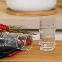 طقم كاسات عصير زجاجية بتصميم عصري