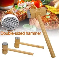 مدقة لحم خشبية مزدوجة الوجه (Double-sided hammer)