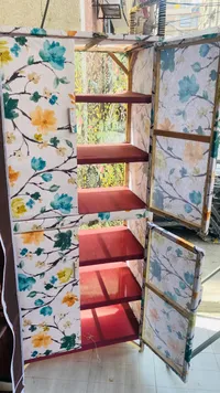 خزانة ملابس قماشية بتصميم زهور