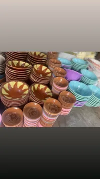 طقم زبادي سيراميك ملون متنوع