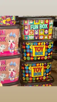 صندوق تخزين الألعاب الملون - توي بوكس (Toy Box)
