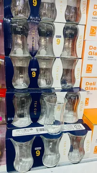 طقم كاسات شاي فيينا - ديلي جلاس (Deli Glass)