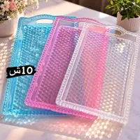 صينية تقديم بلاستيكية بتصميم خلية النحل - سوق غزة