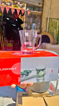 طقم أكواب زجاجية للشاي - لينك ماكس (Linkmax)