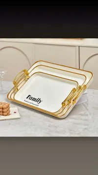 طقم صواني تقديم فاخرة بتصميم عصري - فاميلي (Family)