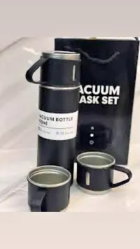 طقم حافظة حرارية مع كوبين - فاكيوم فلاسك (Vacuum Flask)
