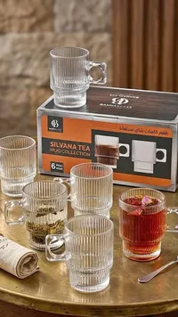 طقم كاسات شاي سيلفانا - بانا كلاس (Bannaglass)