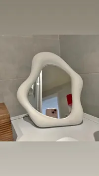 مرآة طاولة ديكور بتصميم عصري غير منتظم