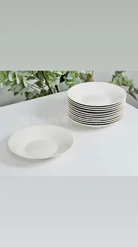 طقم صحون تقديم بيضاء - أدوات منزلية