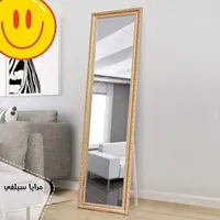 مرايا سيلفي أرضية بإطار ذهبي
