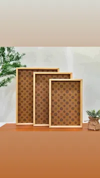 طقم صواني تقديم مزخرفة (LV)