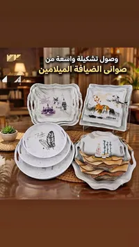 صواني تقديم ميلامين (تشكيلة واسعة)