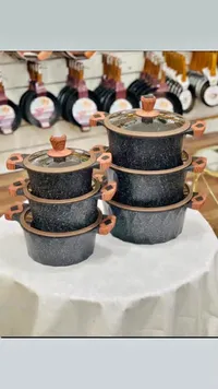 طقم قدور جرانيت (Granite)